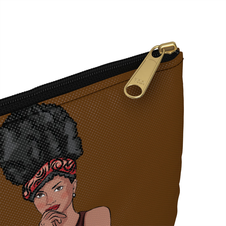 Sassy Accessory Pouch Brown