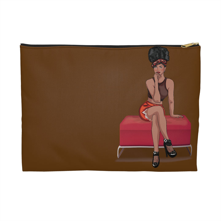 Sassy Accessory Pouch Brown