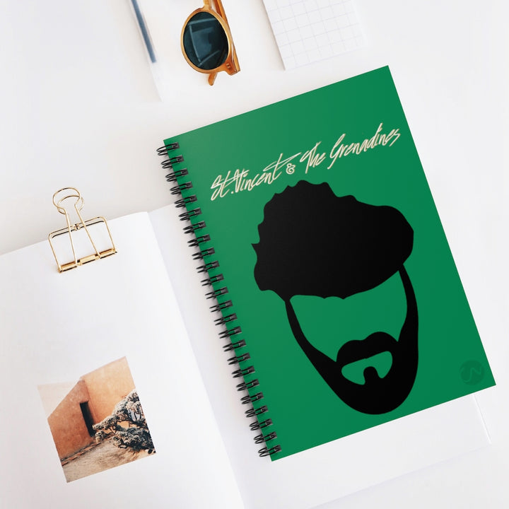 Sint Vincent and the Grenadines Spiral Notebook Male - Ruled Line