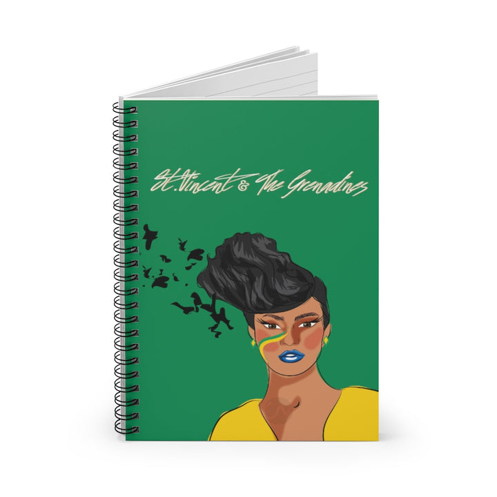 Sint Vincent and the Grenadines Spiral Notebook - Ruled Line