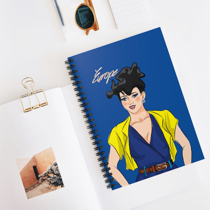 Europe Spiral Notebook - Ruled Line