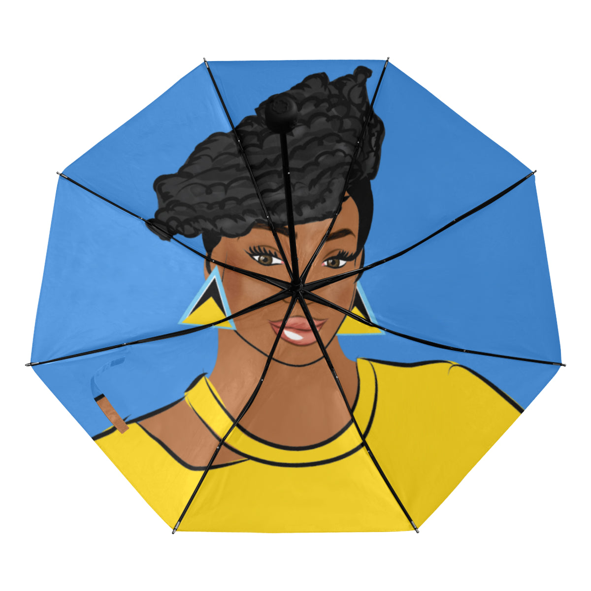 St.Lucia Anti-UV Foldable Umbrella (Underside Printing)