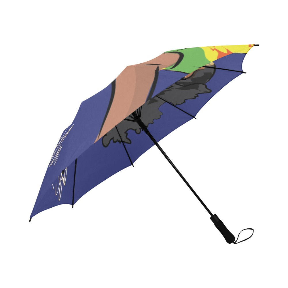 St.Maarten (Dutch side) Semi-Automatic Foldable Umbrella