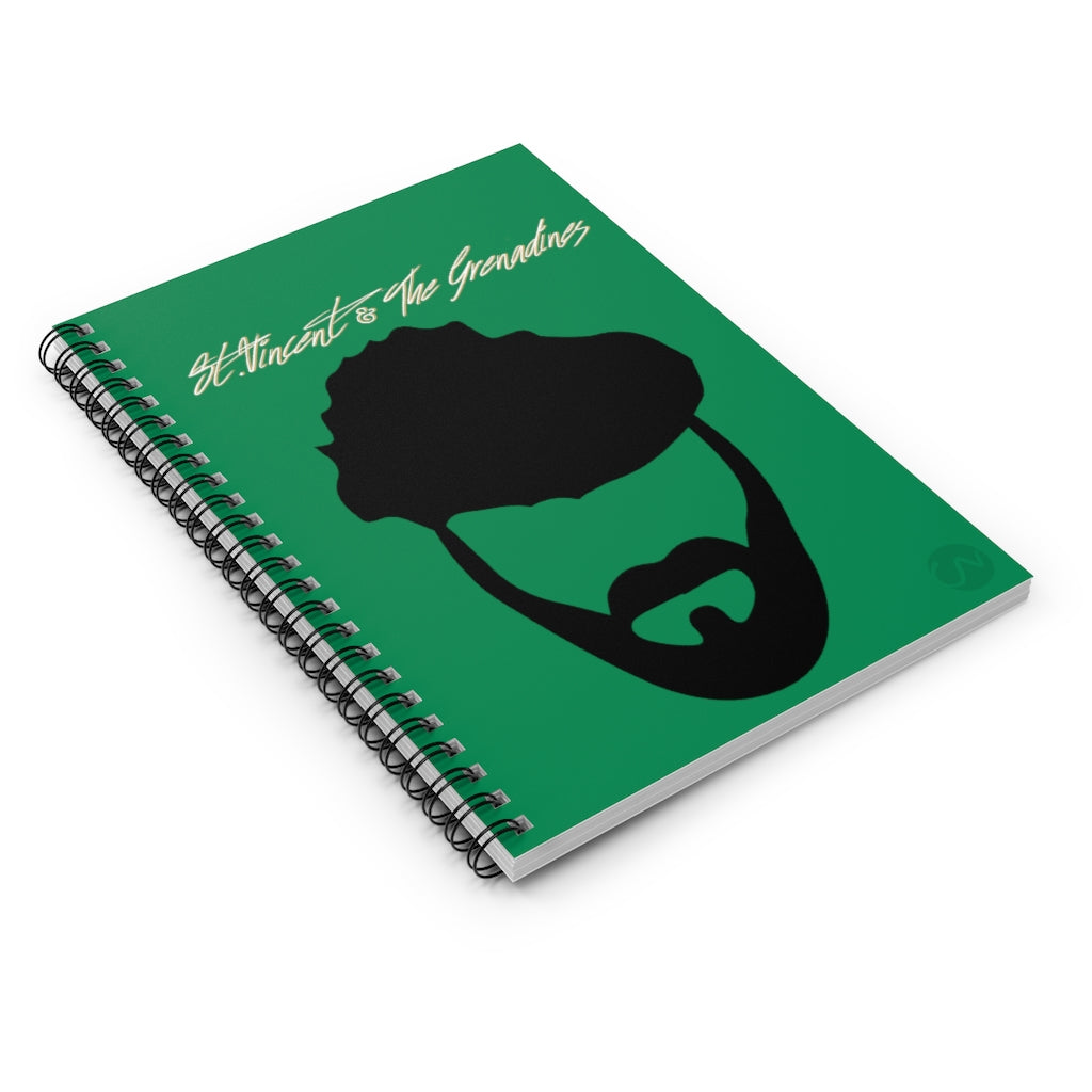 Sint Vincent and the Grenadines Spiral Notebook Male - Ruled Line