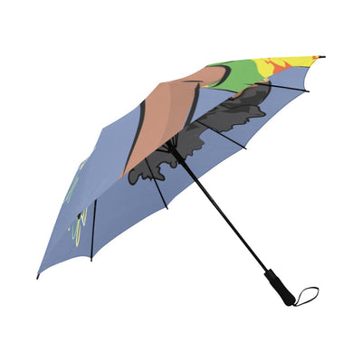 St.Martin (French side) Semi-Automatic Foldable Umbrella