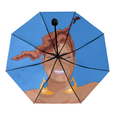 anguilla Anti-UV Foldable Umbrella (Underside Printing)