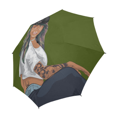 savage  Semi-Automatic Foldable Umbrella