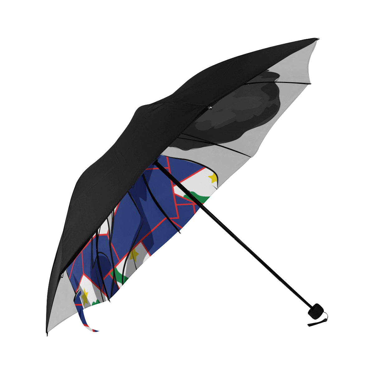 St.Eustatius Anti-UV Foldable Umbrella (Underside Printing)