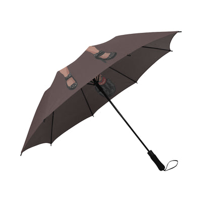 sassy standing Semi-Automatic Foldable Umbrella