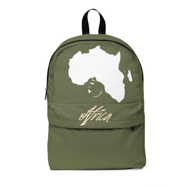 African Backpack Female white hair