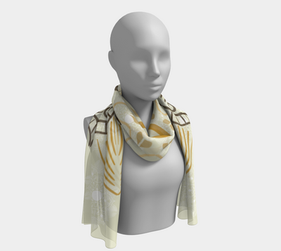 Blanc long scarf