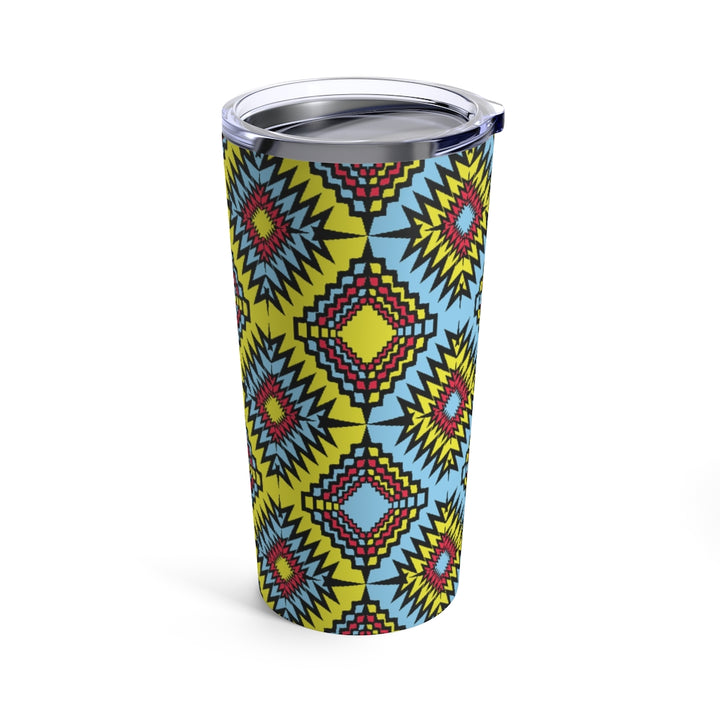 Cautious Tumbler print blue