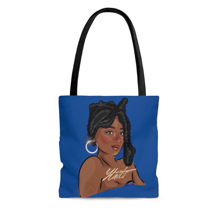 Haitian Rootz Tote Bag Blue