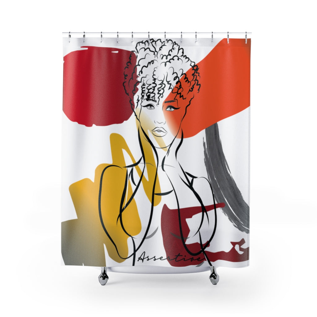Assertive Shower Curtain Print