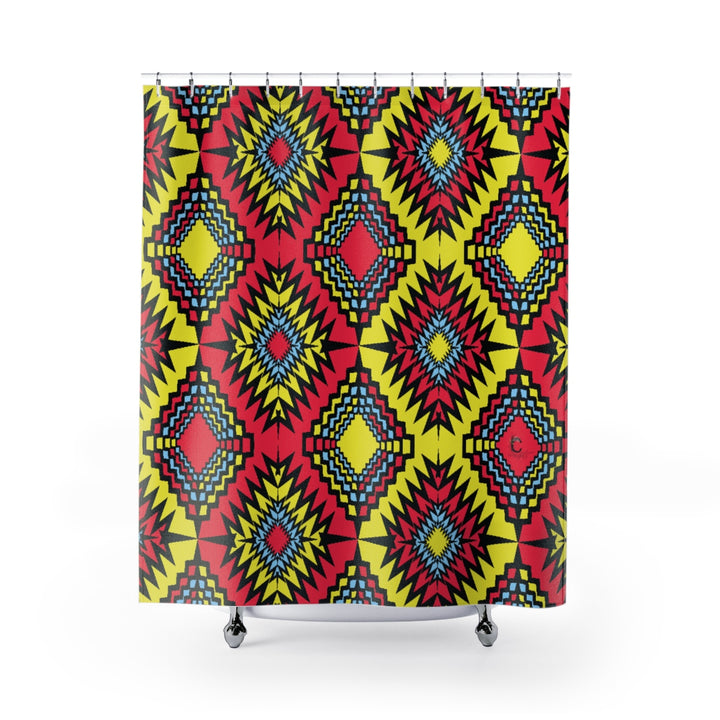 Cautious Shower Curtain print