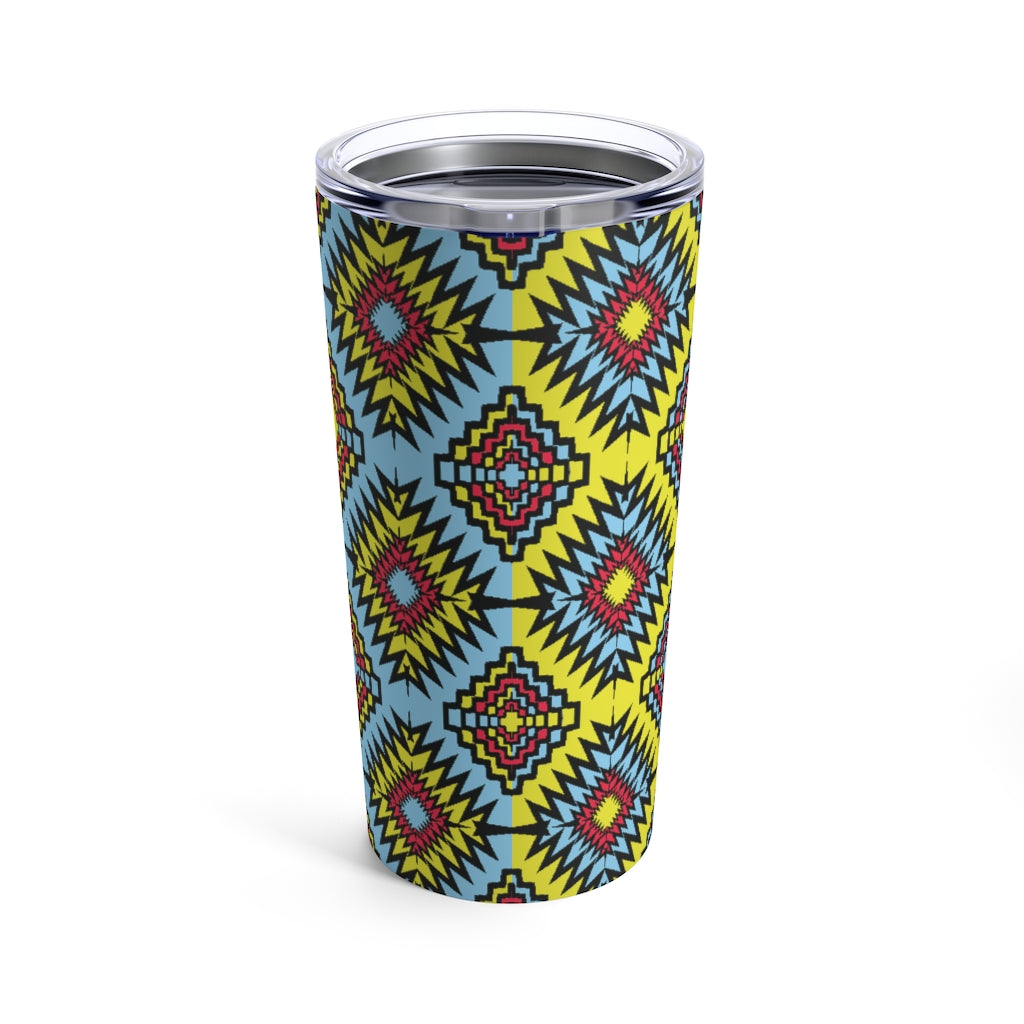 Cautious Tumbler print blue